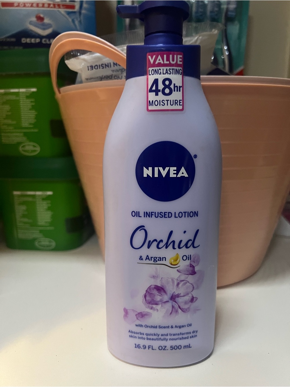 Nivea lotion orchid & Argan oil 16.9fl oz